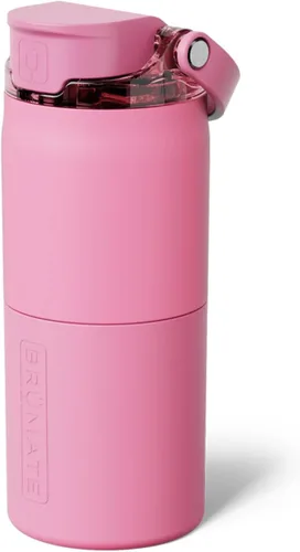Vista 13 de BrüMate Rise - Botella de agua de 25 onzas con pajita de silicona cubierta 100 % a prueba de fugas, botella de agua de acero inoxidable aislada