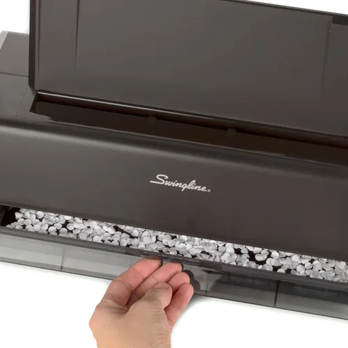 Vista 4 de Swingline, perforadora eléctrica comercial de papel, Platino