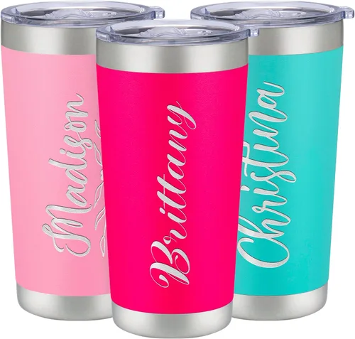 Vista 19 de Vasos de viaje personalizado de 20 y 30 onzas, con aislamiento