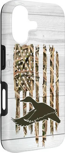 Vista 3 de Camo Duck Hunter - Camouflage American USA Flag Duck Hunting Case for iPhone 17