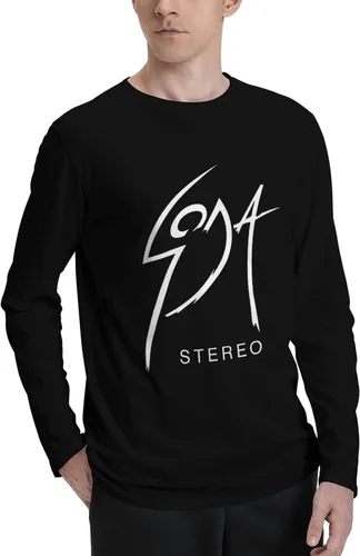Vista 2 de Soda Stereo Logo Long Sleeve Men's Fall Casual O-Neck Pullover