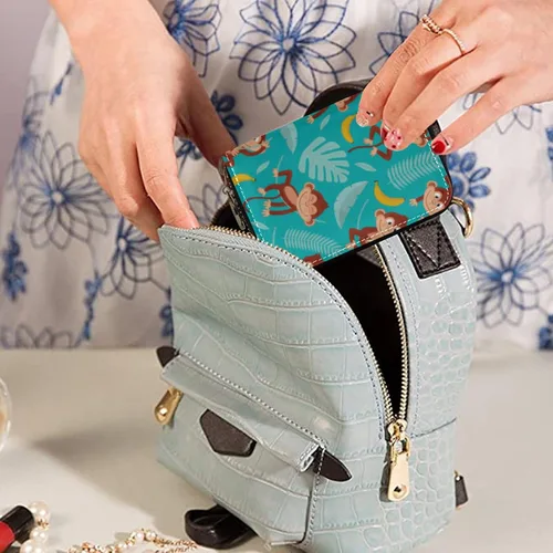 Vista 5 de Tarjetero de Tarjetas de Crédito RFID de Cuero con Cremallera Cartera para Mujeres y Niñas, Color #01, Talla única, Classic