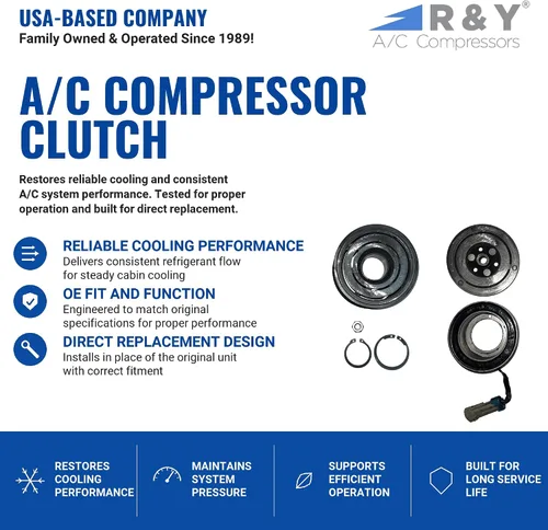 Vista 2 de Embrague de compresor RYC A/C IG495-01-CL