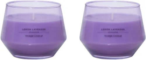 Vista 4 de Yankee Candle Vela de estudio con aceites esenciales, noche de verano, 10 onzas (paquete de 2)