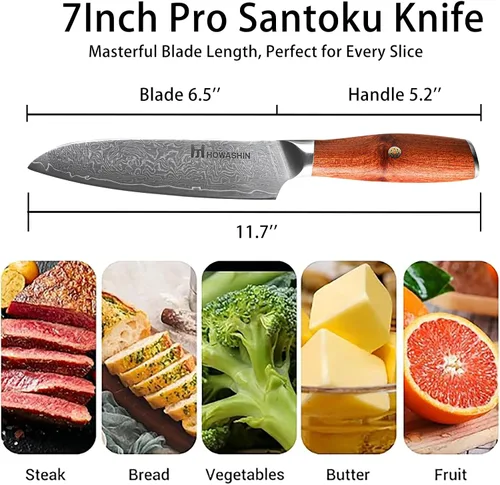 Vista 44 de Cuchillo de chef de 6 pulgadas, cuchillos de cocina, deshuesado de acero inoxidable alemán de alto carbono, cuchillo profesional para carne, aves