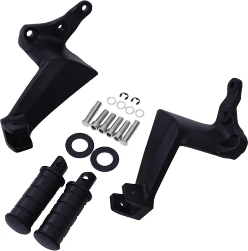 Vista 2 de TCT-MOTORPARTS Estriberas de pasajero Pedales Reposapiés de montaje para Boardwalk High Ball Victory Vegas Gunner Highball Kingpin Boardwalk Negro
