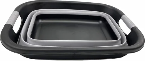 Vista 3 de SAMMART Cesta de lavandería plegable de 25L (6.6 galones) - Contenedor/organizador de almacenamiento plegable, capacidad de agua: 20L