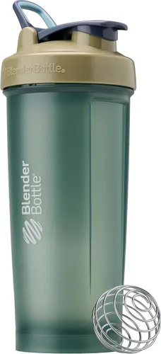 Vista 28 de [Usado] BlenderBottle Classic V2 - Botella mezcladora perfecta para batidos de proteínas y preentrenamiento, 20 onzas, color negro