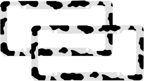 Vista 6 de DMSE - Soporte para marco de matrícula de plástico, diseño decorativo para cualquier vehículo o camión