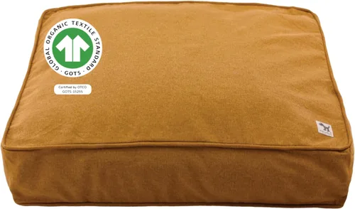 Vista 51 de Molly Mutt Pequeña Funda para Cama de Perro, Amarillo por la Mañana, Verde Oliva y Azul Claro