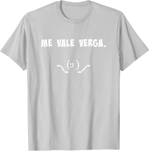 Vista 41 de Camisa Chistosa Funny Latin Shirt en español. Camiseta Asphalt Grey