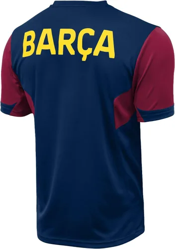 Vista 2 de Icon Sports - Camiseta de poliéster de fútbol con licencia oficial del FC Barcelona para hombre, 07, color azul medio