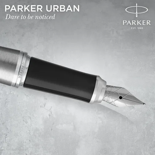 Vista 4 de Parker Urban pluma estilográfica, punta fina, tinta azul recargable