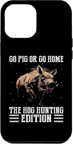 Vista 7 de iPhone 12 mini Pig Hunting Quote for Hog Exterminator and Boar Hunting Case