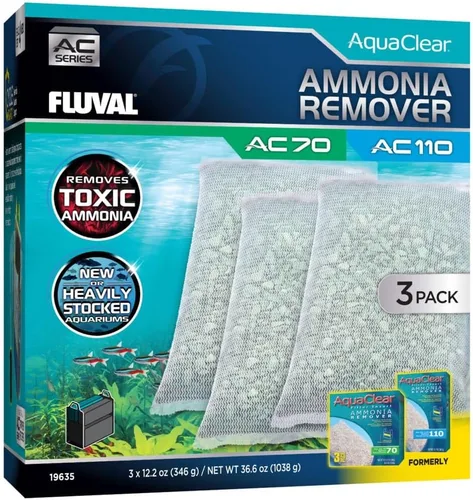 Vista 15 de Aqua Clear AquaClear 20 Insertos para remover amoníaco, medios de repuesto para filtro de acuario, A596