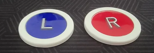 Vista 3 de Marcadores de rayos X estilo identificador"L" y"R" sin iniciales