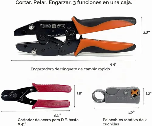 Vista 2 de Profesional todo en uno RF coaxial kit de herramientas de cambio
