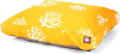 Vista 6 de Majestic Pet Products - Cama rectangular pequeña para perros y mascotas, color coral negro, con funda extraíble y lavable Removable & Washable