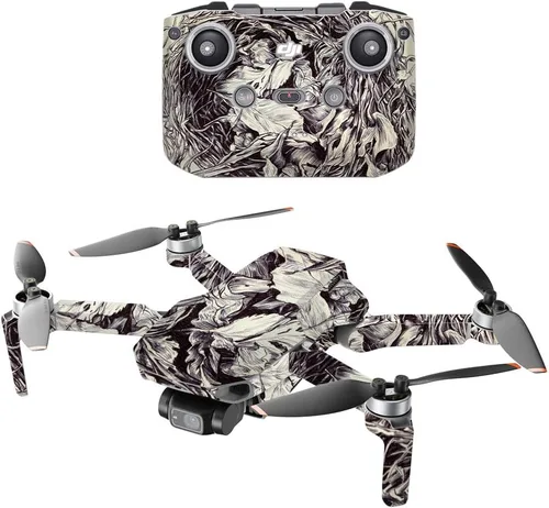 Vista 10 de MightySkins - Compatible con DJI Mini 2 Dron portátil - Angry Ripple Funda protectora de vinilo duradera y única Fácil de aplicar, quitar