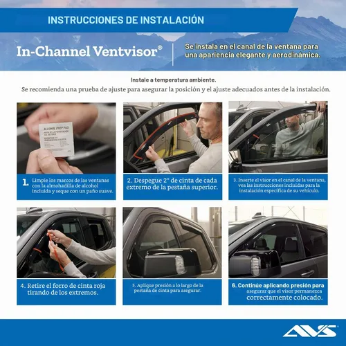 Vista 4 de Deflectores de ventana 194995 de Auto Ventshade, 4