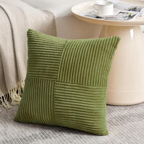 Vista 42 de Fancy Homi - Paquete de 2 fundas de almohada decorativas de color verde oliva pequeñas de 12 x 12 pulgadas para sala de estar, sofá, cama