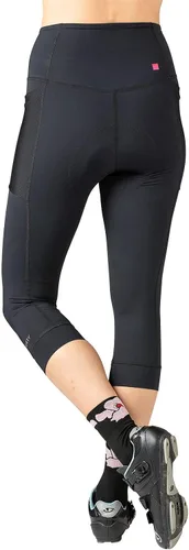 Vista 4 de Terry Funda Prima Capri Parte inferior de ciclismo acolchada para mujer compresión y absorción de humedad para comodidad durante todo el día