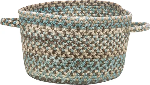Vista 88 de Capel American Heritage Barn Blue Alfombra Trenzada de Cesta de 0' 12" Azul granero