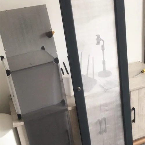 Vista 7 de Malla Universal de Plata de 40"x13" para Parrilla de Auto - Rejilla de Aleación de Aluminio para Vehículo, Agujeros Rómbicos de 1x2mm