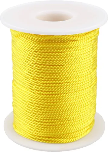 Vista 21 de Cuerda de nailon trenzado de 3 capas para jardinería, manualidades, fabricación de pulseras (0.059 in-164 pies, verde militar)
