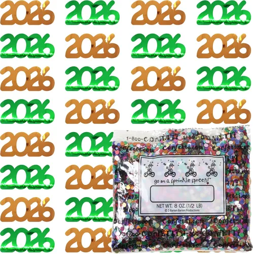 Vista 31 de Confetti Year 2023 Blue Royal, Orange Combo - 2 bolsas de media onza (1 oz)
