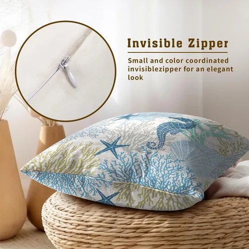 Vista 77 de Giwawa Juego de 2 fundas de almohada decorativas con diseño floral de girasol de 16 x 16 pulgadas, fundas de cojín decorativas para el hogar, sofá