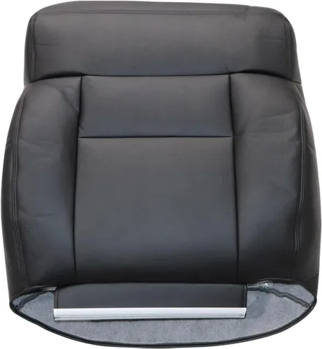 Vista 7 de Priprilod Funda de asiento de repuesto de cuero negro para parte inferior y superior del lado del conductor y del pasajero, compatible con Ford F150