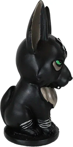 Vista 5 de Ebros Norsies Edición Coleccionista Fenrir - Figura pequeña de lobo gigante hijo de Loki de 4 pulgadas de alto, mitología vikinga nórdica, estatua