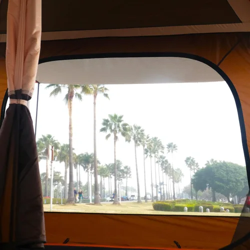 Vista 11 de KTT Extra Large Tent 10-12-14 Person(B),Family Cabin Tents,2 Rooms,3 Doors and 3 Windows with Mesh,Straight Wall,Waterproof,Double Layer,Big Tent