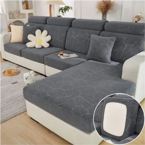 Vista 24 de Funda mágica universal para interior de sofá, funda de sofá resistente al desgaste, funda de sofá modular en forma de L, diván con cojín separado
