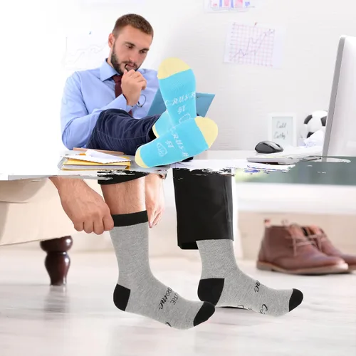 Vista 7 de 12 pares de calcetines de regalo de agradecimiento "You' Re Awesome novedoso", calcetines inspiradores divertidos para hombres, mujeres, empleados