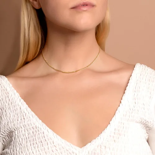 Vista 2 de PORI JEWELERS 14K Yellow Gold 2.5MM, 3.5MM, 4MM, 5MM, 6.5MM CubanCurb Chain Necklace and Bracelet - Made In Italy