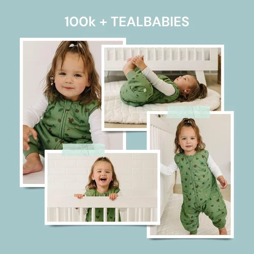 Vista 7 de Dreamsuit: Toddler Sleep Sack with Legs, Rayon Made from Bamboo Bosque