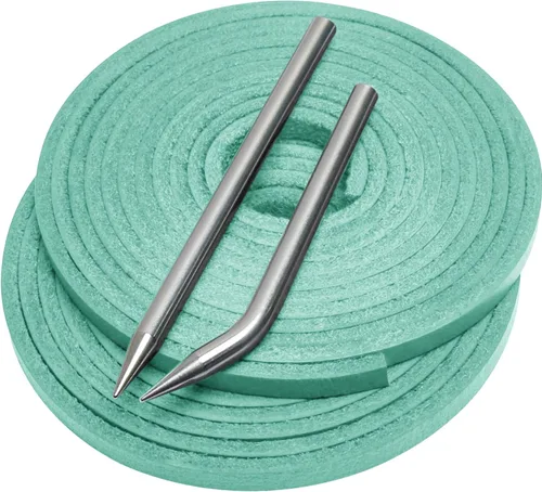 Vista 21 de Softball Baseball Glove Lace, Mitt Lace Repair Kit Includes 2 Leather Laces and Lacing Needle for Catcher's Glove