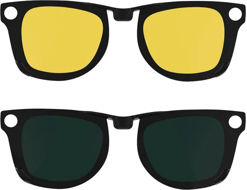 Vista 19 de HIBLOKS 2 clips polarizados para Ray-Ban Meta Wayfarer