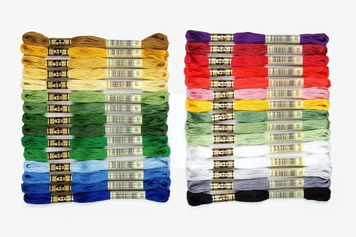 Vista 10 de DMC, 117F25-pc36, hilos para bordado de variedad de colores, paquete de 36 madejas de 8,7 yardas cada una