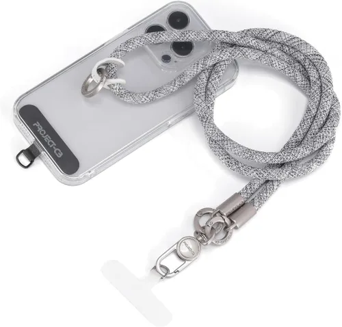 Vista 17 de 1 cordón para teléfono, 2 lengüetas para teléfono, cordones para teléfono celular alrededor del cuello, cordón de cuerda, correa universal ajustable