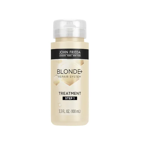 Vista 10 de John Frieda Blonde+ Sistema de reparación de cabello, acondicionador con complejo de construcción Bond, restaura la humedad y protege el cabello