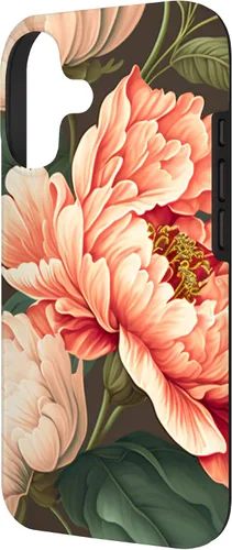Vista 2 de Vintage Peony Inspired Flower Plant Lover Funny Gardening Case for iPhone 17