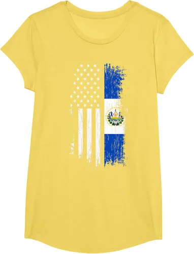 Vista 60 de Camiseta de la bandera de Estados Unidos salvadoreño - Camiseta de El Salvador USA