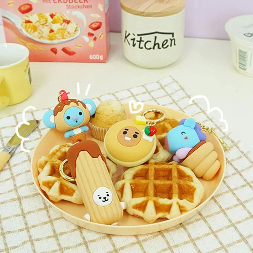 Vista 6 de BT21 Llavero con forma de postre y figura de cariño