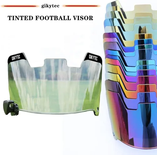 Vista 5 de Visera de fútbol para casco de fútbol, resistente a los arañazos, bloqueo UV, visera de protección facial para jóvenes y adultos