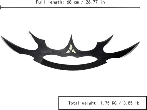 Vista 2 de Fort - Espada Katana hecha a mano de acero al carbono, hoja de luna creciente, hecha a mano, acero inoxidable, espada de juego