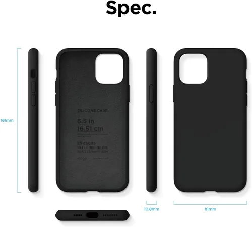 Vista 8 de elago Compatible con iPhone 11 Pro Max, funda de silicona líquida, funda protectora de cuerpo completo, a prueba de golpes, funda delgada