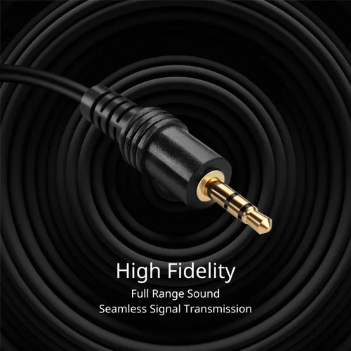 Vista 4 de TNP AUX - Cable de extensión para auriculares de 0.138 in (3 pies), extensor macho a hembra, adaptador de conector de enchufe auxiliar de audio